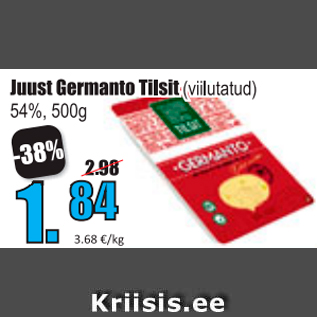 Allahindlus - Juust Germanto Tilsit