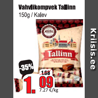 Allahindlus - Vahvlikompvek Tallinn