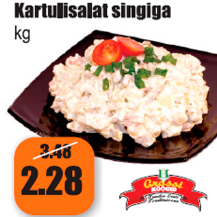 Allahindlus - Kartulisalat singiga kg