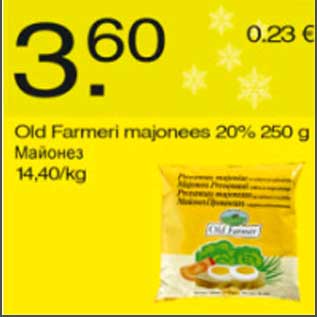 Allahindlus - Old Farmeri majonees 20%