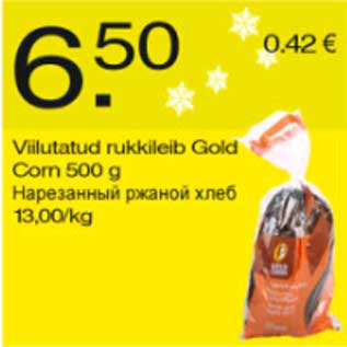 Allahindlus - Viilutatud rukkileib Gold Corn