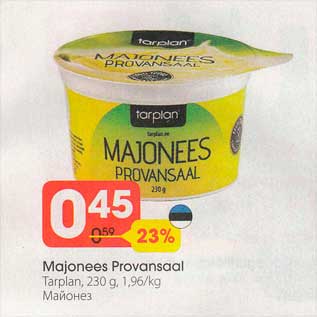 Allahindlus - Majonees Provansaal Tarplan, 230 g