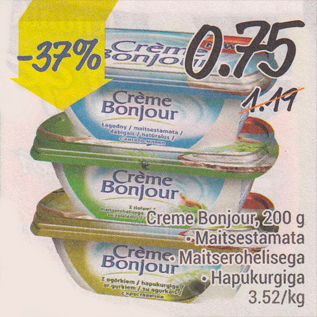 Allahindlus - Creme Bonjour, 200 g