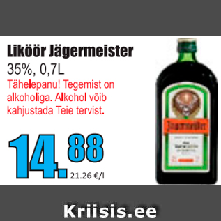 Allahindlus - Liköör Jägermeister