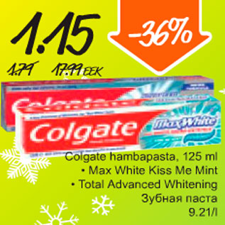 Allahindlus - Colgate hambapasta