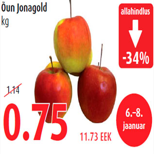 Allahindlus - Õun Jonagold