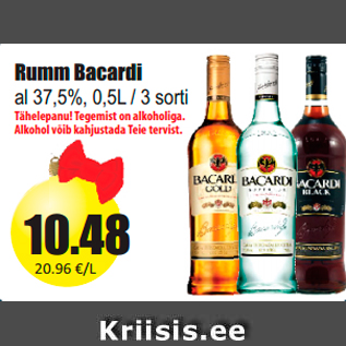 Allahindlus - Rumm Bacardi