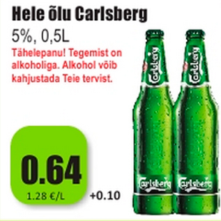 Allahindlus - Hele õlu Carlsberg