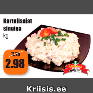 Allahindlus - Kartulisalat singiga kg