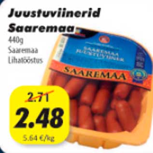 Allahindlus - Juustuviinerid Saaremaa 440g