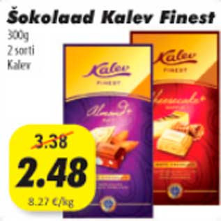 Allahindlus - Šokolaad Kalev Finest 300g