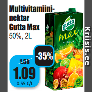 Allahindlus - Multivitamiininektar Gutta Max