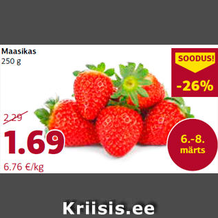 Allahindlus - Maasikas 250 g