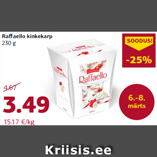 Allahindlus - Raffaello kinkekarp 230 g