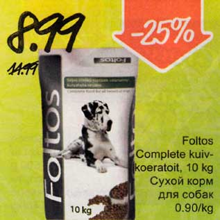 Allahindlus - Foltos Complete kuivratoit, 10 kg