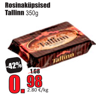 Allahindlus - Rosinaküpsised Tallinn 350 g