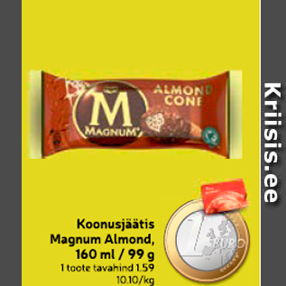 Allahindlus - Koonusjäätis Magnum Almond