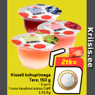 Allahindlus - Kissell kohupiimaga Tere, 150 g