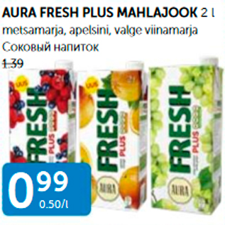 Allahindlus - AURA FRESH PLUS MAHLAJOOK 2 L