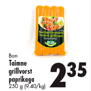 Allahindlus - Bon Taimne grillvorst paprikaga