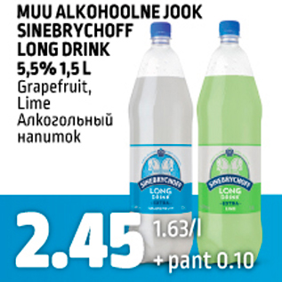 Allahindlus - MUU ALKOHOOLNE JOOK SINEBRYHOFF LONG DRINK