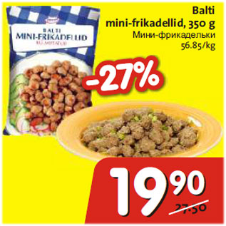 Allahindlus - Balti mini-frikadellid