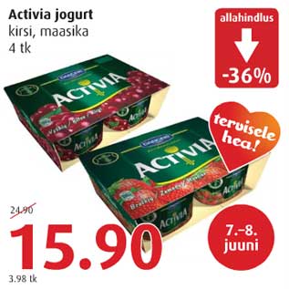 Allahindlus - Activia jogurt