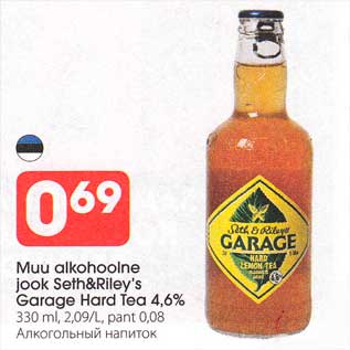 Allahindlus - Muu alkohoolne jook Seth&Riley´s Garage Hard Tea