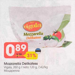 Allahindlus - Mozzarella Delikatess