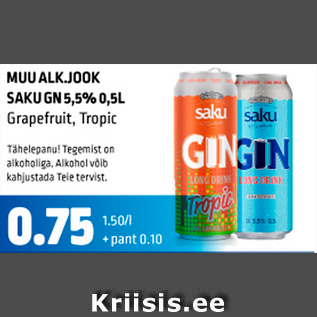 Allahindlus - MUU ALK.JOOK SAKU GN