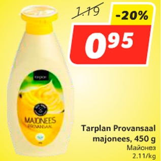 Allahindlus - Tarplan Provansaal majonees, 450 g