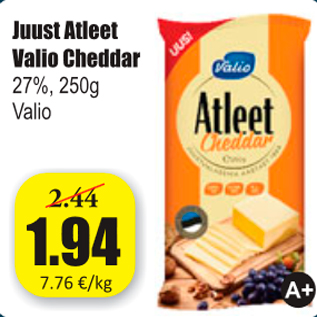 Allahindlus - Juust Atleet Valio Cheddar