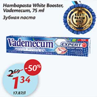 Allahindlus - Hambapasta White Booster, Vademecum,