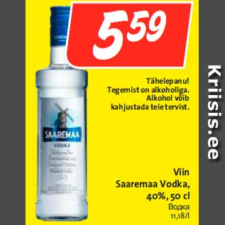 Allahindlus - Viin Saaremaa Vodka