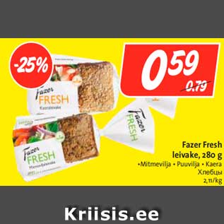 Allahindlus - Fazer Fresh leivake, 280 g