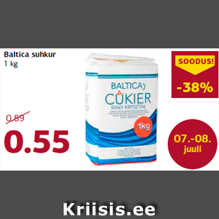 Allahindlus - Baltica suhkur 1 kg