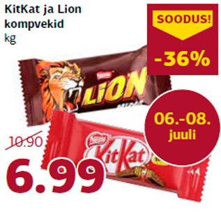 Allahindlus - KitKat ja Lion kompvekid kg