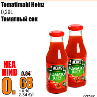 Allahindlus - Tomatimahl Heinz 0,29L