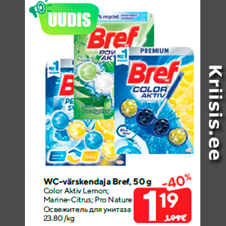 Allahindlus - WC-värskendaja Bref, 50 g