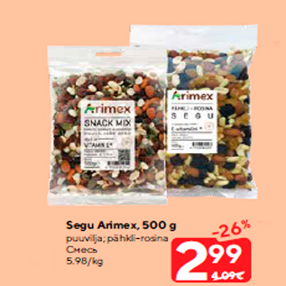 Allahindlus - Segu Arimex, 500 g