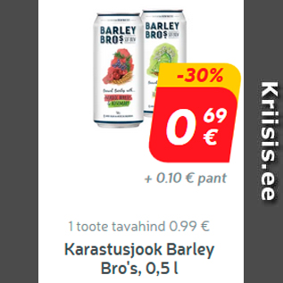 Allahindlus - Karastusjook Barley Bro