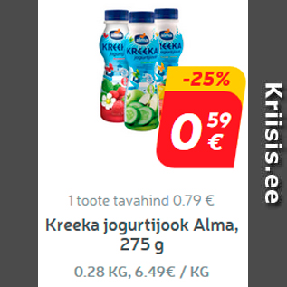 Allahindlus - Kreeka jogurtijook Alma, 275 g