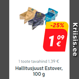 Allahindlus - Hallitusjuust Estover, 100 g