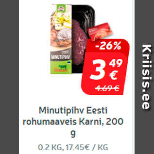 Allahindlus - Minutipihv Eesti rohumaaveis, Karni, 200 g