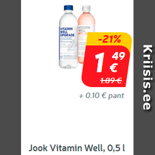 Allahindlus - Vitamiinijook Vitamin Well, 0,5 l