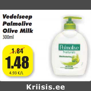 Allahindlus - Vedelseep Palmolive Olive Milk