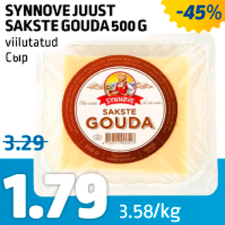 Allahindlus - SYNNOVE JUUST SAKSTE GOUDA 500 G