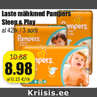 Allahindlus - Laste mähkmed Pampers Sleep & Play