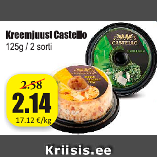 Allahindlus - Kreemjuust Castello