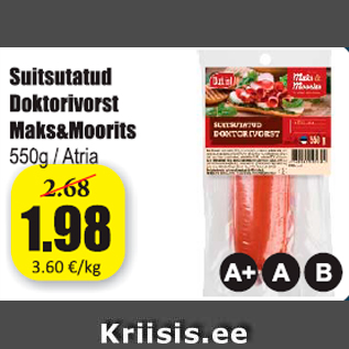 Allahindlus - Suitsutatud Doktorivorst Maks&Moorits